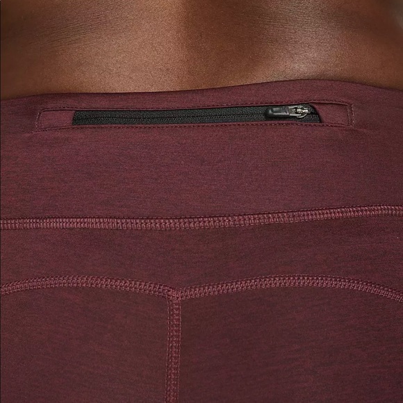Women’s Nike One Running Tights Mid Rise Berry Size Medium New with tags - Picture 4 of 13